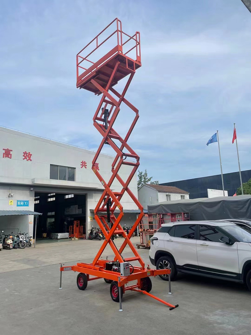 Delivery of non-standard 6-meter mobile scissor lift platform truck