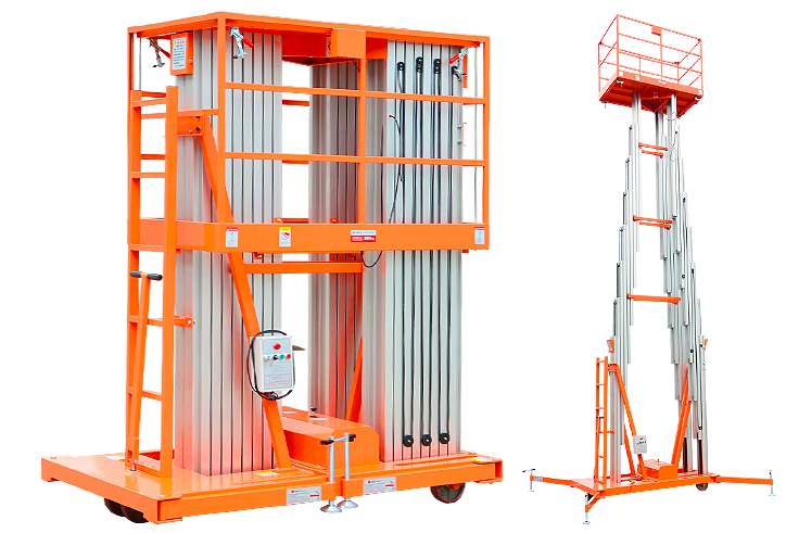 Three masted aluminum alloy lifting platform