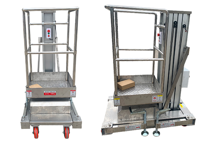 Single-column stainless steel lifting platform
