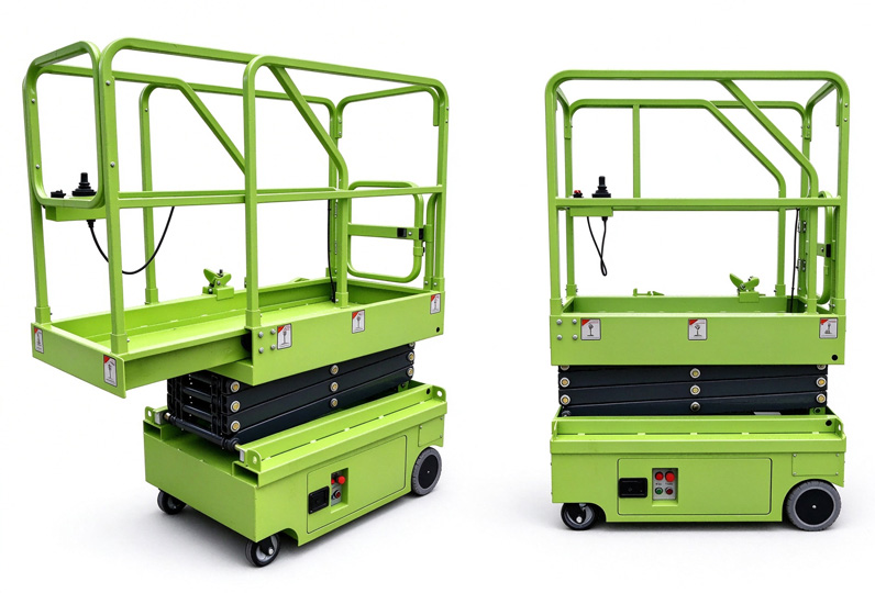 Mini universal wheel scissor lift platform (with extended tabletop)