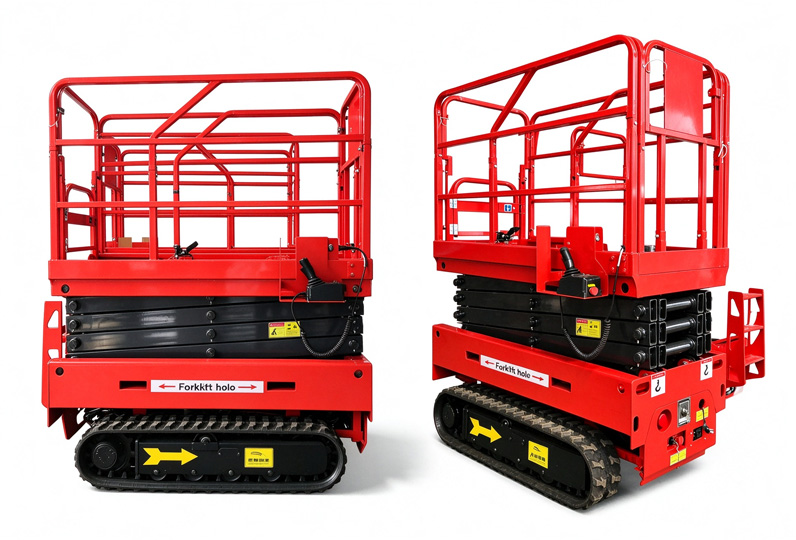 Crawler type medium-sized self-propelled scissor lift platform