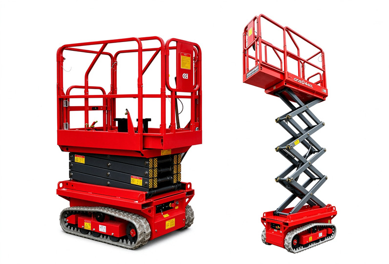 Crawler type small self-propelled scissor lift platform