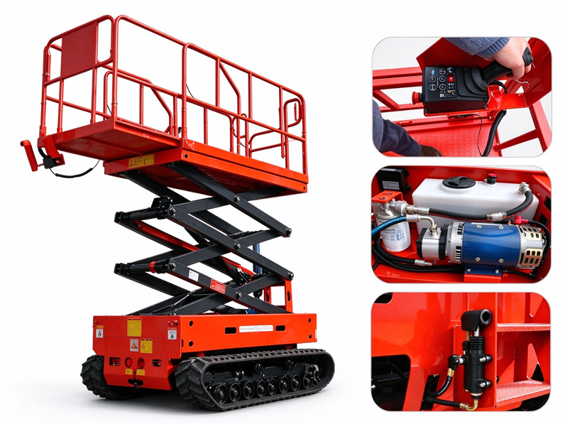 Crawler type fully self-propelled lifting platform