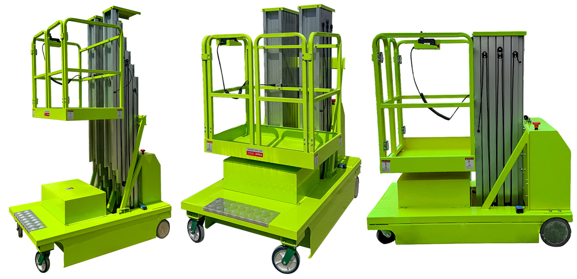 Fully self-propelled universal wheel aluminum alloy lifting platform